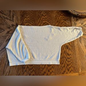 Prana Cropped Knit Off the Shoulder sweater Size L